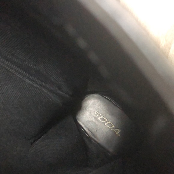 Soda Chic Black Heeled Boots - Picture 5 of 12